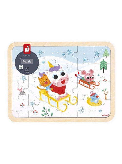 Puzzle en bois A la montagne 24 pièces - Kiabi