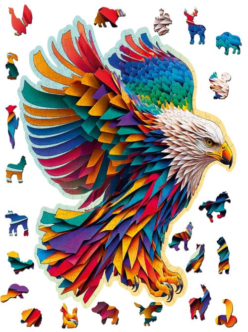 Puzzle en bois Aigle coloré 250 pcs - Kiabi