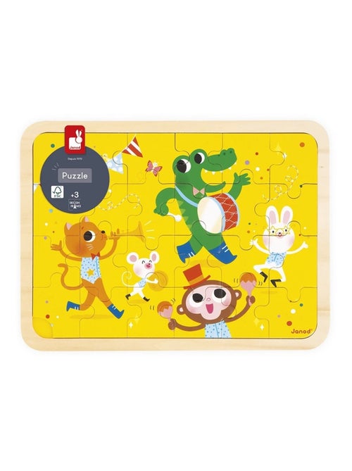 Puzzle en bois C'est la fête 24 pièces - Kiabi