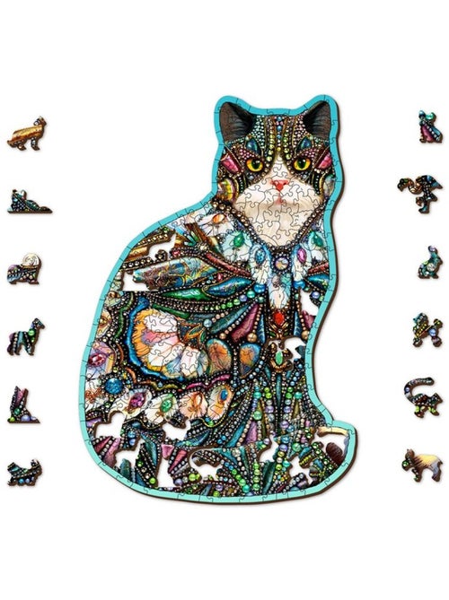 Puzzle en bois chat aux bijoux 250 pcs - Kiabi
