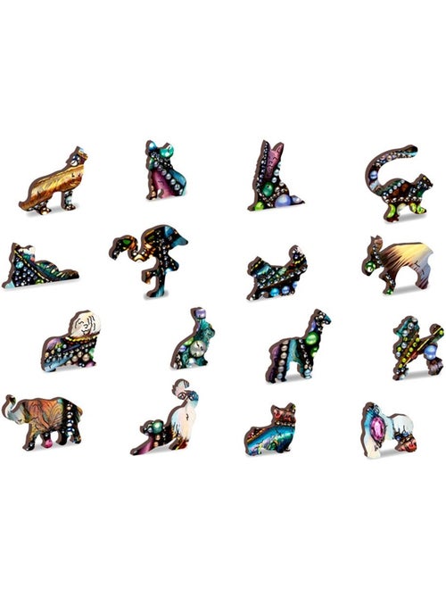 Puzzle en bois chat aux bijoux 250 pcs - Kiabi