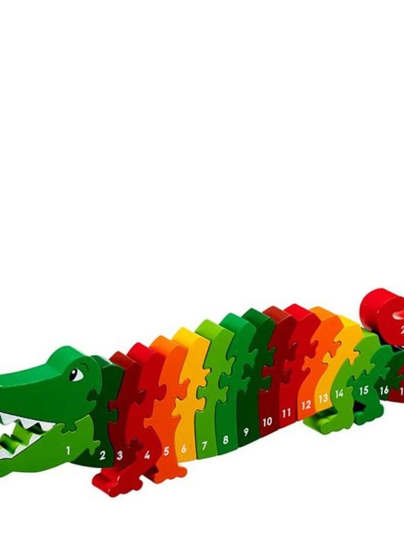 Puzzle en bois Chiffres 1-25 Crocodile N/A - Kiabi