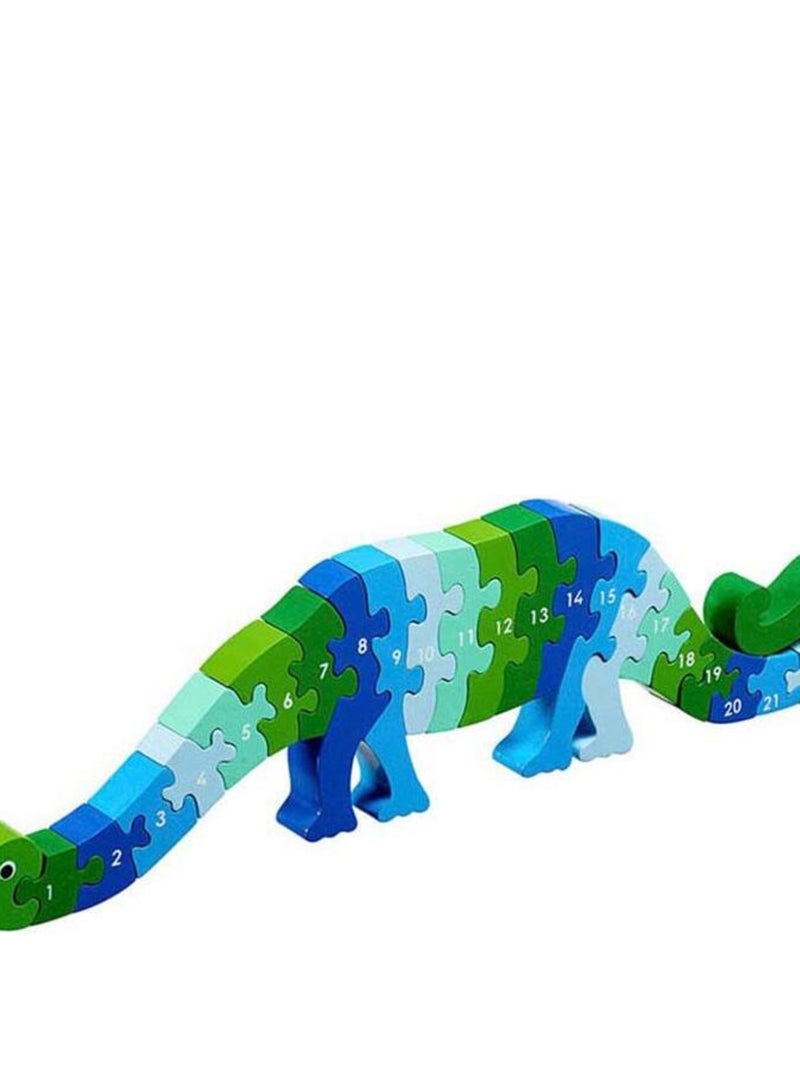 Puzzle en bois Chiffres 1-25 Dinosaure N/A - Kiabi