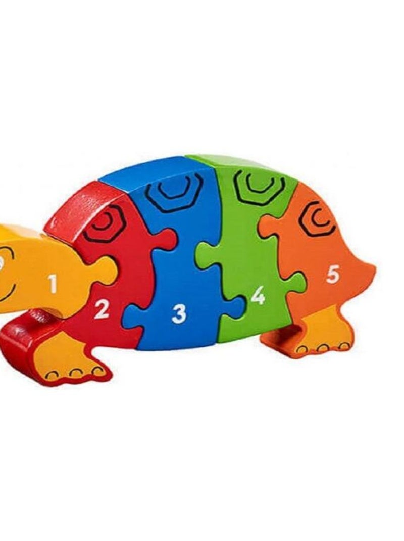Puzzle en bois Chiffres 1-5 Tortue N/A - Kiabi