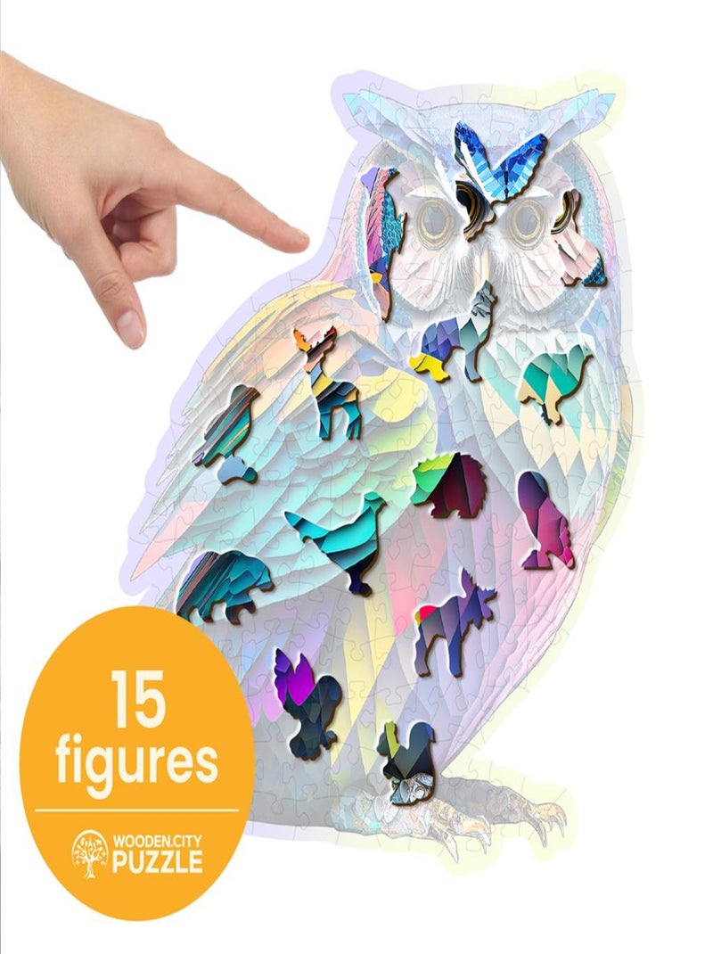 Puzzle en bois Chouette tendance 150 pcs N/A - Kiabi