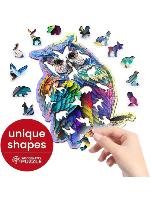 Puzzle en bois Chouette tendance 150 pcs - Kiabi