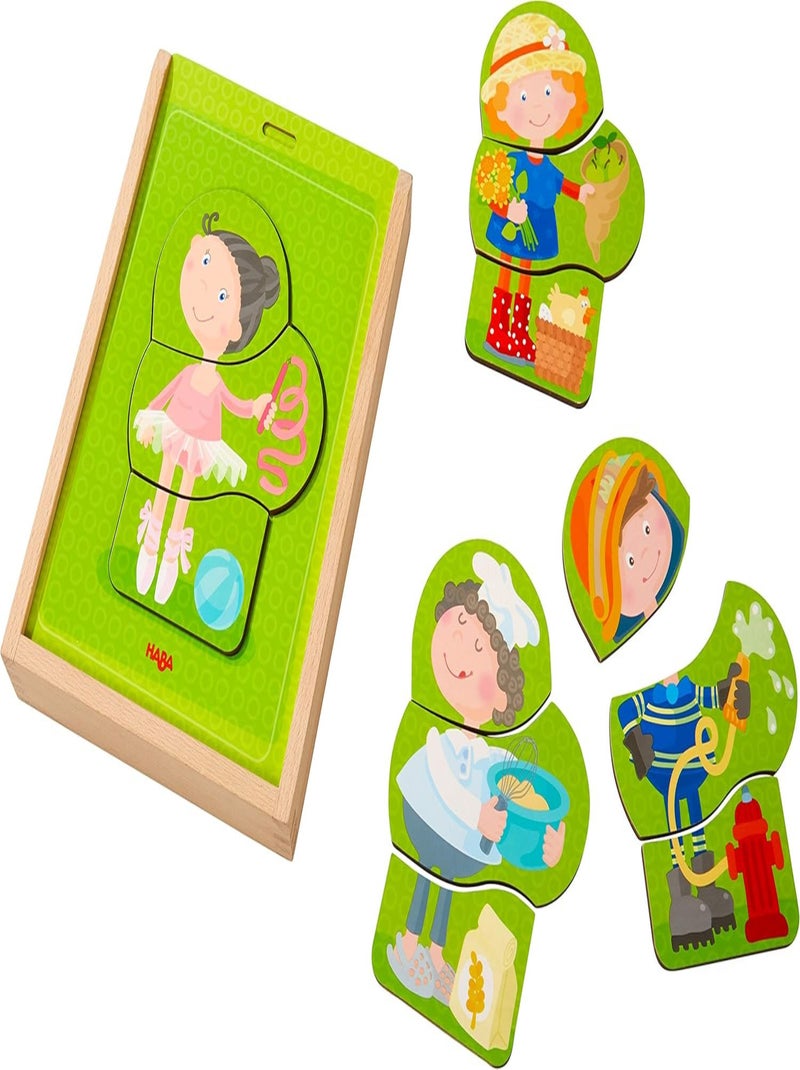 Puzzle En Bois Des Métiers - Haba N/A - Kiabi