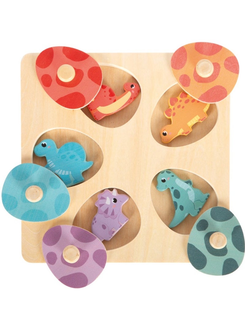 Puzzle en bois Dino Beige - Kiabi