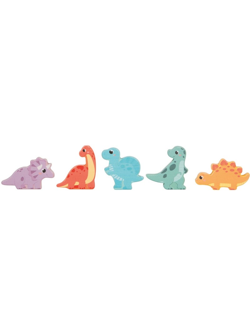 Puzzle en bois Dino Beige - Kiabi
