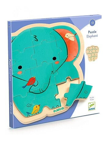 Puzzle en bois Éléphant