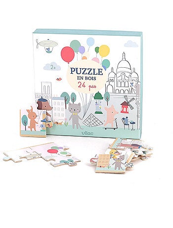 Puzzle en bois Escapade à Paris 24 pcs