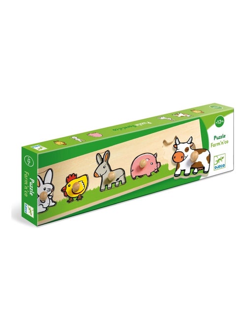 Puzzle en bois Farm'n'co - Kiabi