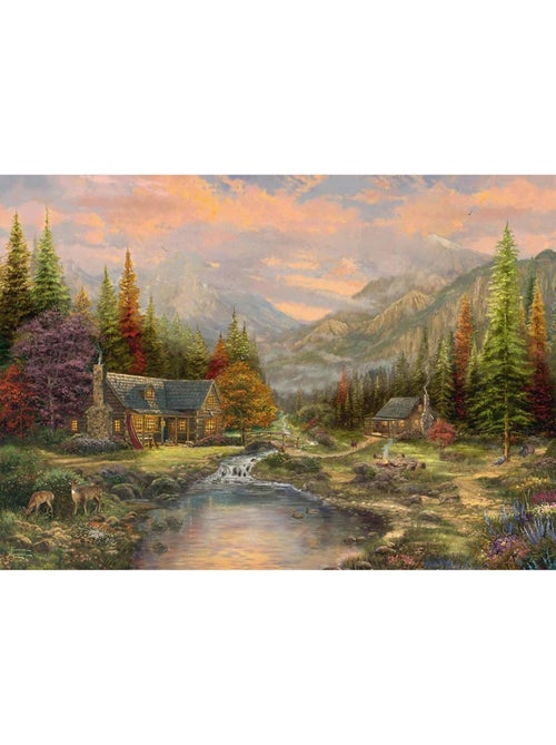 Puzzle en bois le ruisseau de montagne 1000 pcs - Kiabi