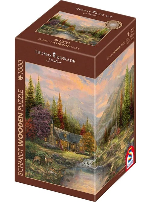Puzzle en bois le ruisseau de montagne 1000 pcs - Kiabi