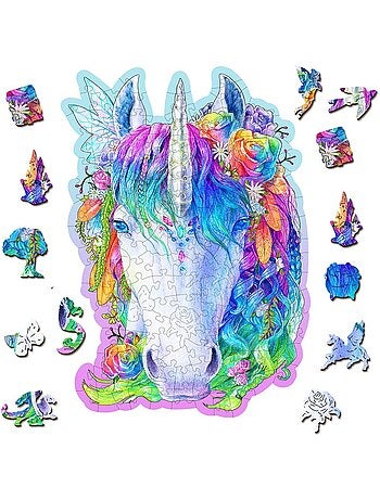 Puzzle en bois Licorne élégante 150 pcs