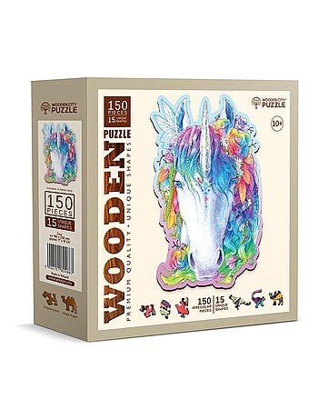Puzzle en bois Licorne élégante 150 pcs