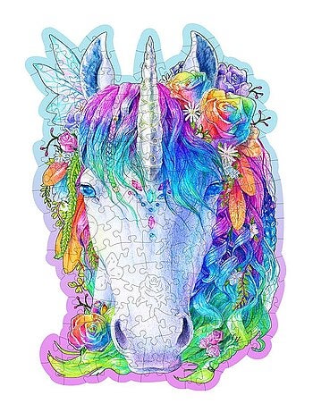Puzzle en bois Licorne élégante 150 pcs
