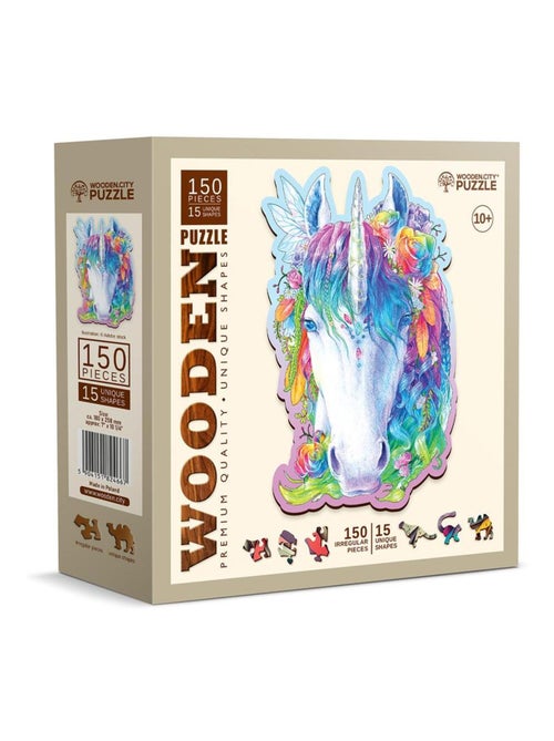 Puzzle en bois Licorne élégante 150 pcs - Kiabi