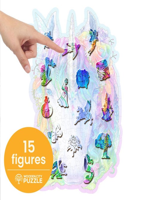 Puzzle en bois Licorne élégante 150 pcs - Kiabi