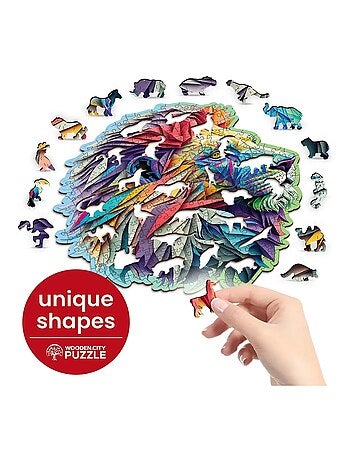 Puzzle en bois Lion moderne 250 pcs