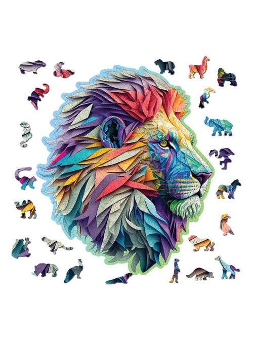 Puzzle en bois Lion moderne 250 pcs - Kiabi