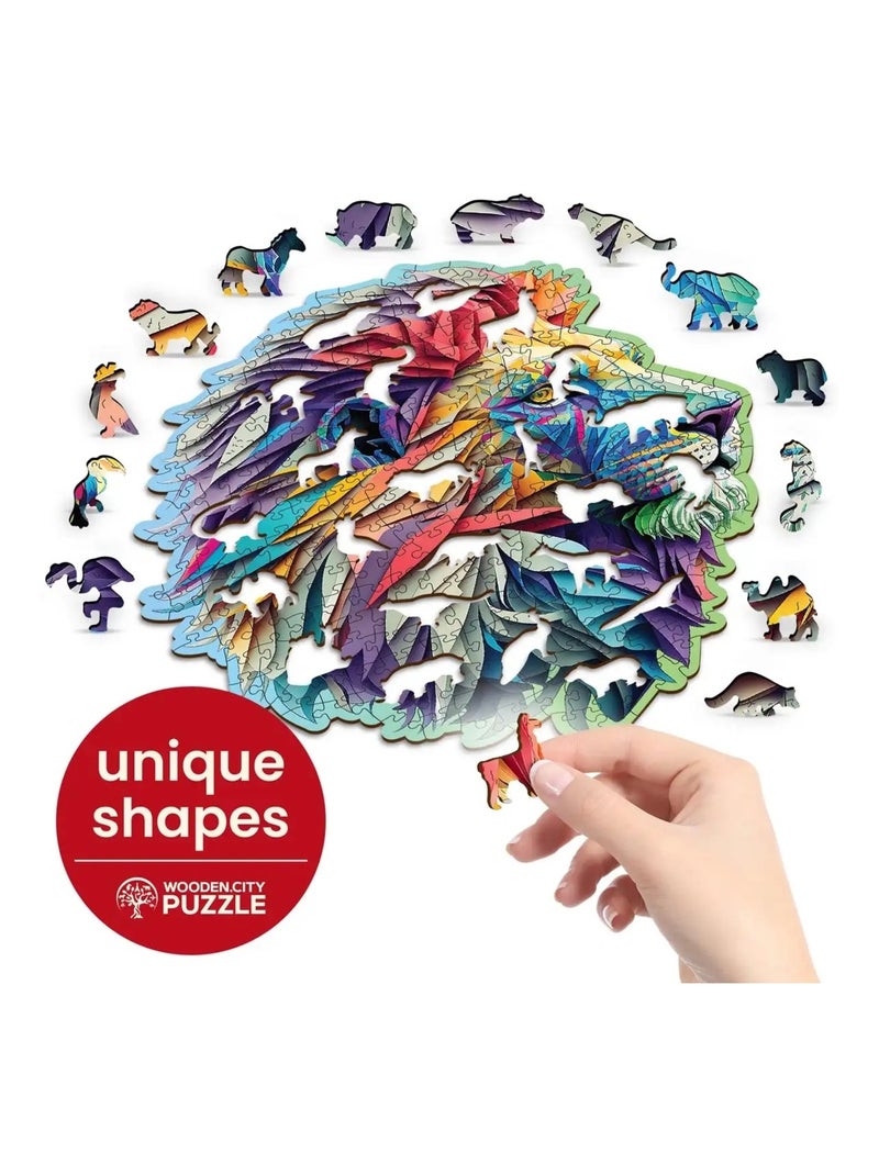 Puzzle en bois Lion moderne 250 pcs N/A - Kiabi