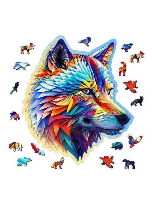 Puzzle en bois Loup élégant 250 pcs - Kiabi Puzzle en bois Loup élégant 250 pcs - Kiabi