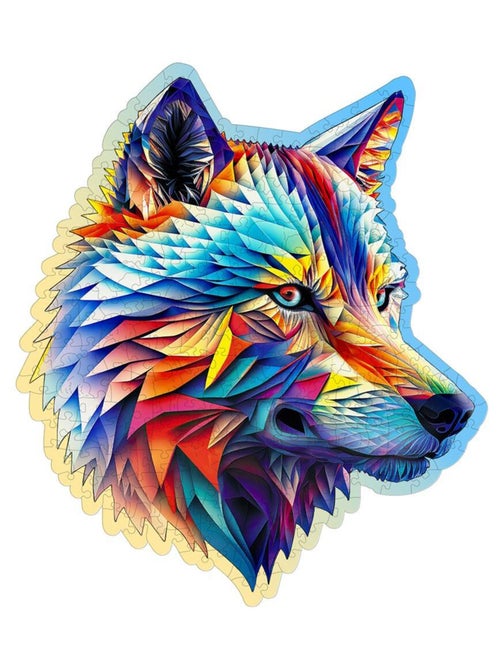 Puzzle en bois Loup élégant 250 pcs - Kiabi Puzzle en bois Loup élégant 250 pcs - Kiabi