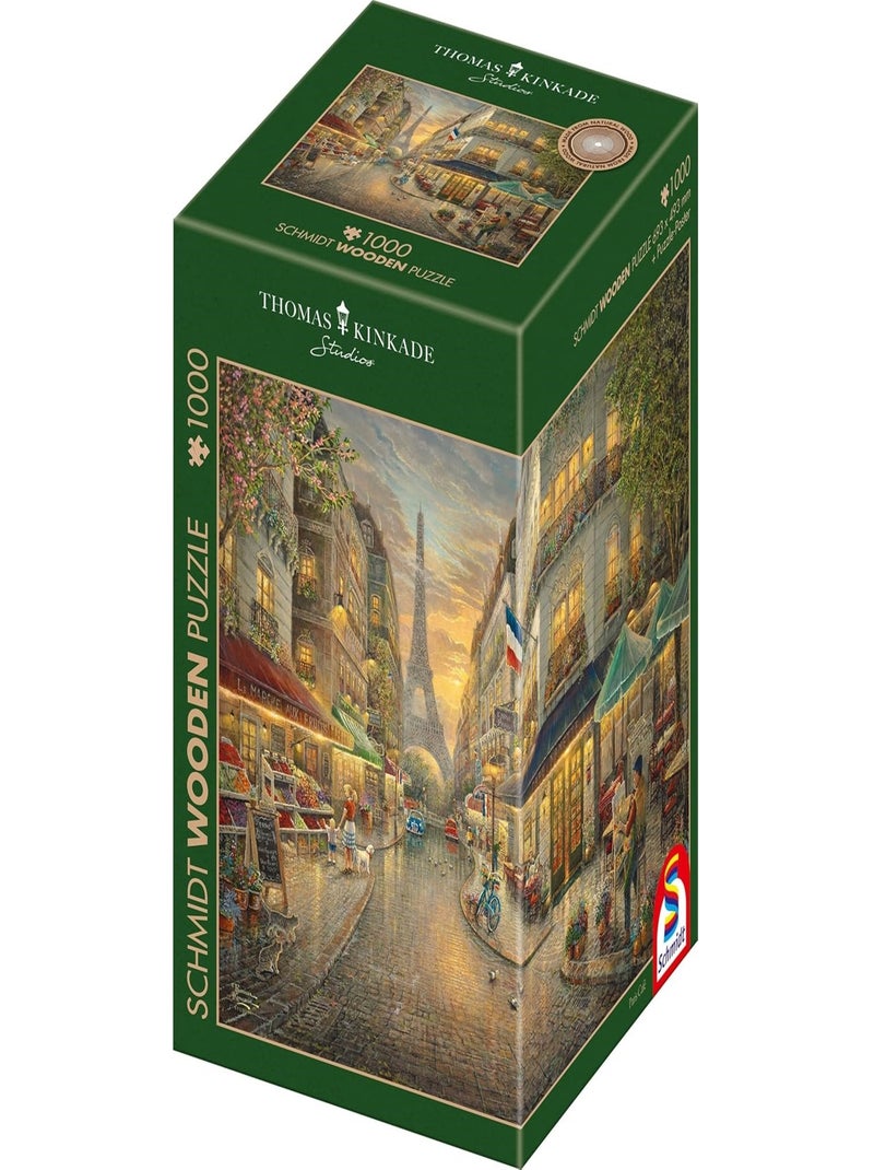 Puzzle en bois Paris pittoresque 1000 pcs N/A - Kiabi