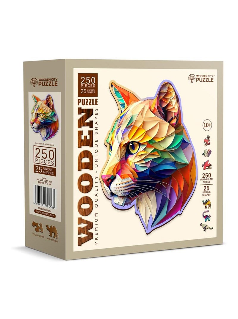 Puzzle en bois Puma chatoyant 150 pcs N/A - Kiabi