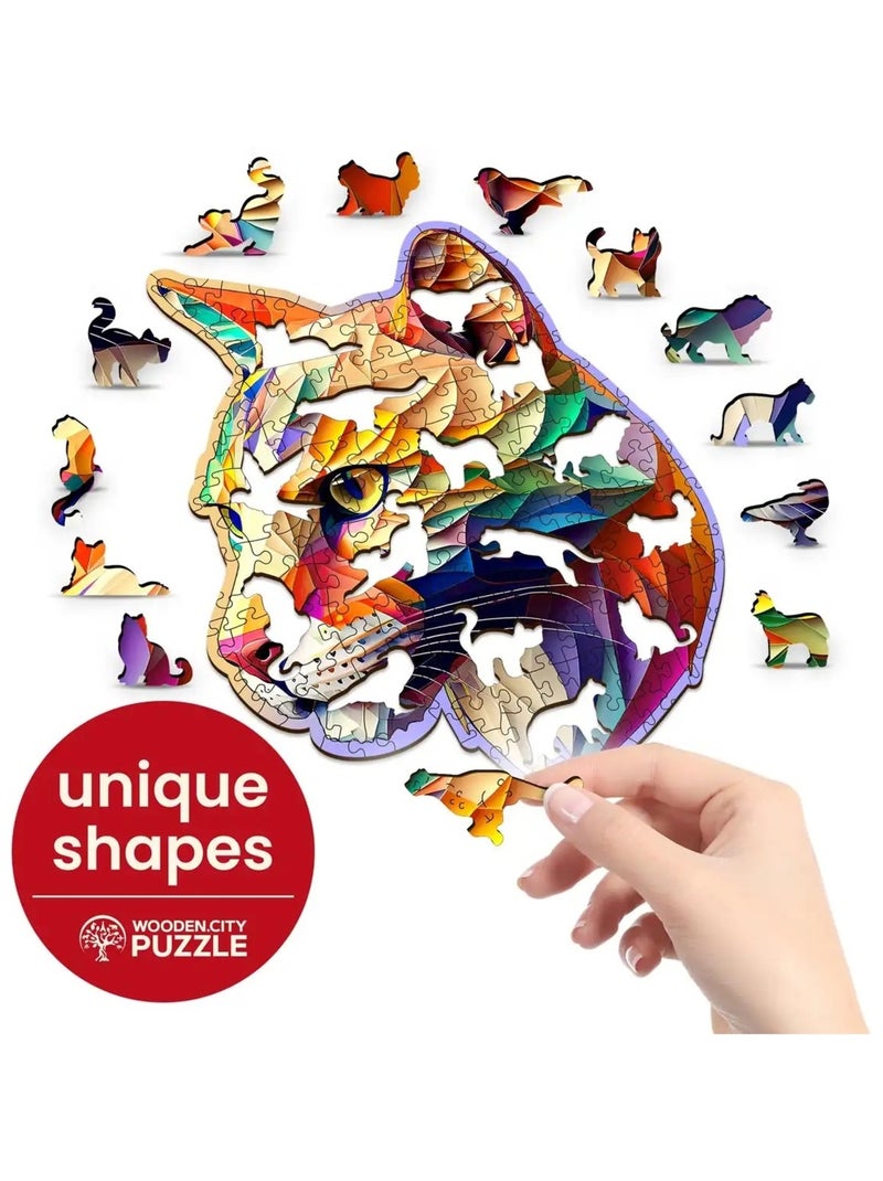 Puzzle en bois Puma chatoyant 150 pcs N/A - Kiabi