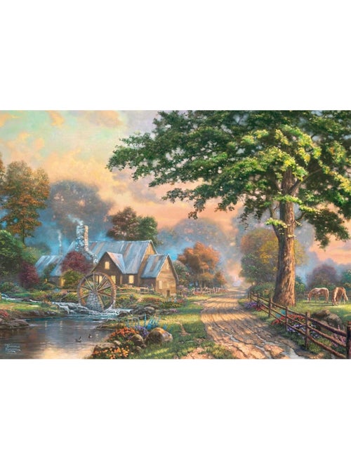 Puzzle en bois vieux moulin à eau 1000 pcs - Kiabi