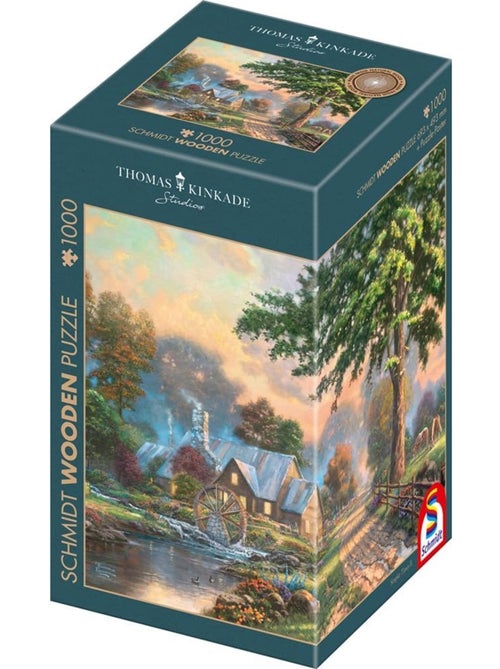 Puzzle en bois vieux moulin à eau 1000 pcs - Kiabi