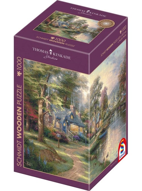 Puzzle en bois village au bord du lac 1000 pcs - Kiabi