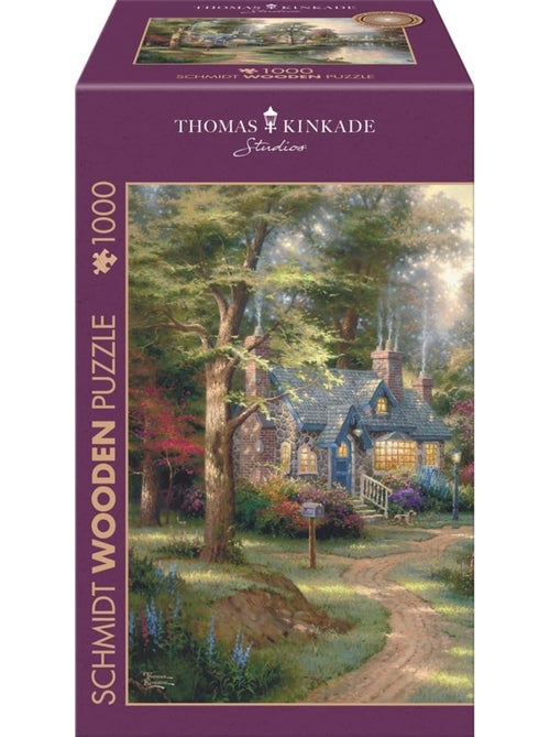 Puzzle en bois village au bord du lac 1000 pcs - Kiabi