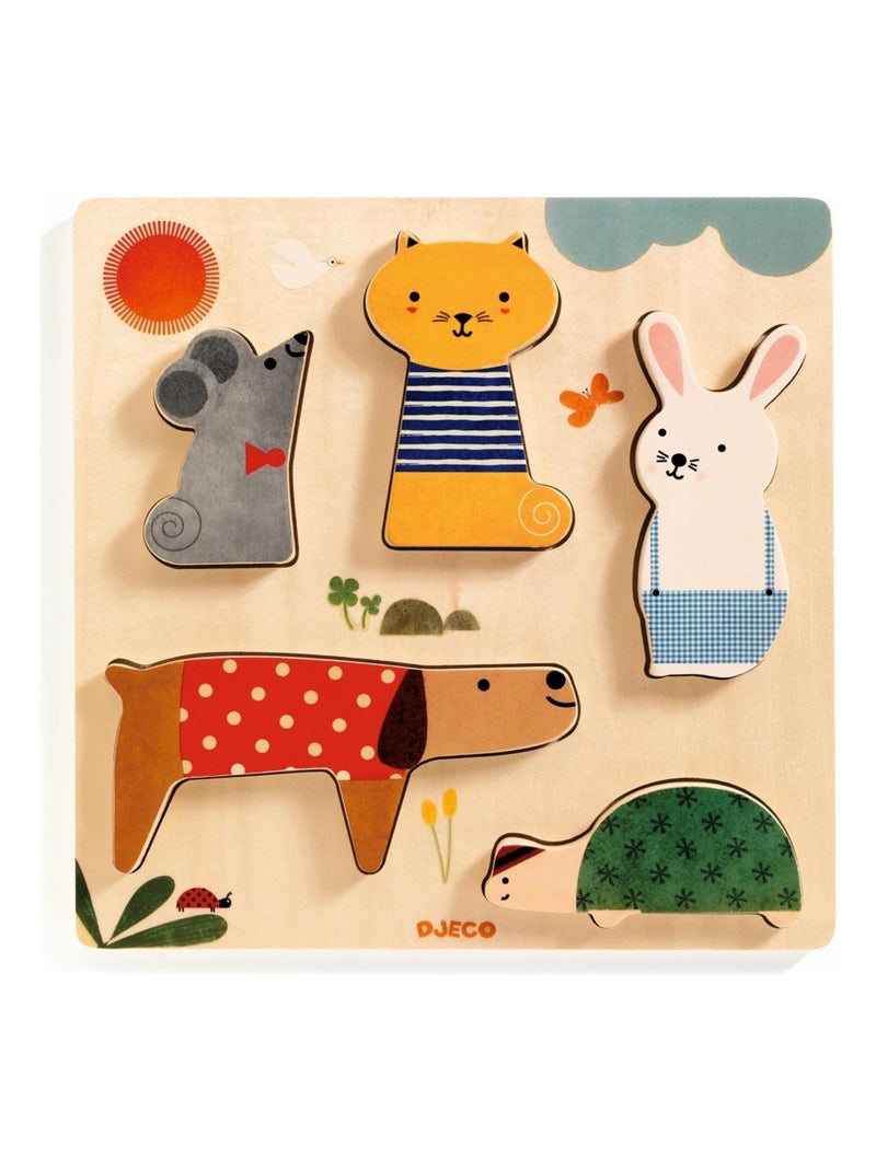 Puzzle en relief : Woodypets N/A - Kiabi