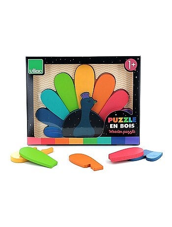 Puzzle encastrement paon Andy Westface