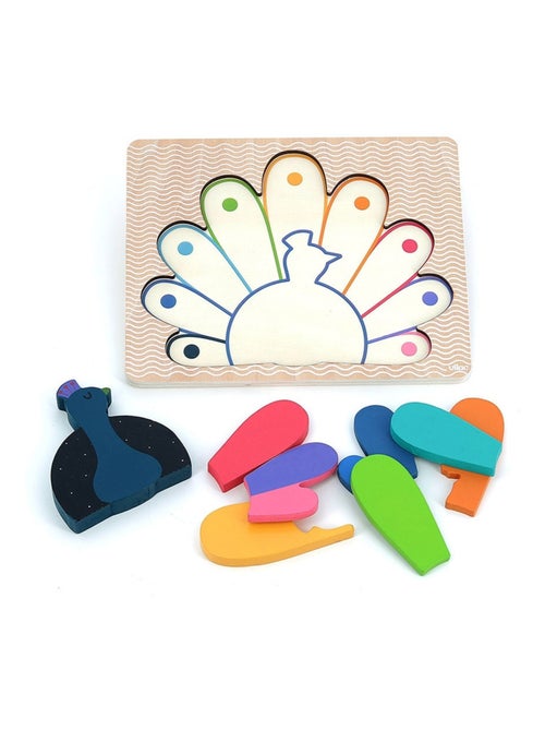 Puzzle encastrement paon Andy Westface - Kiabi