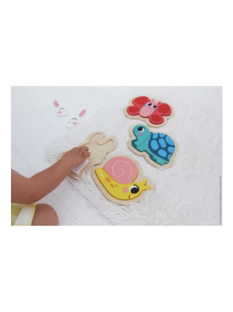 Puzzle evolutifs jardin 4 animaux N/A - Kiabi