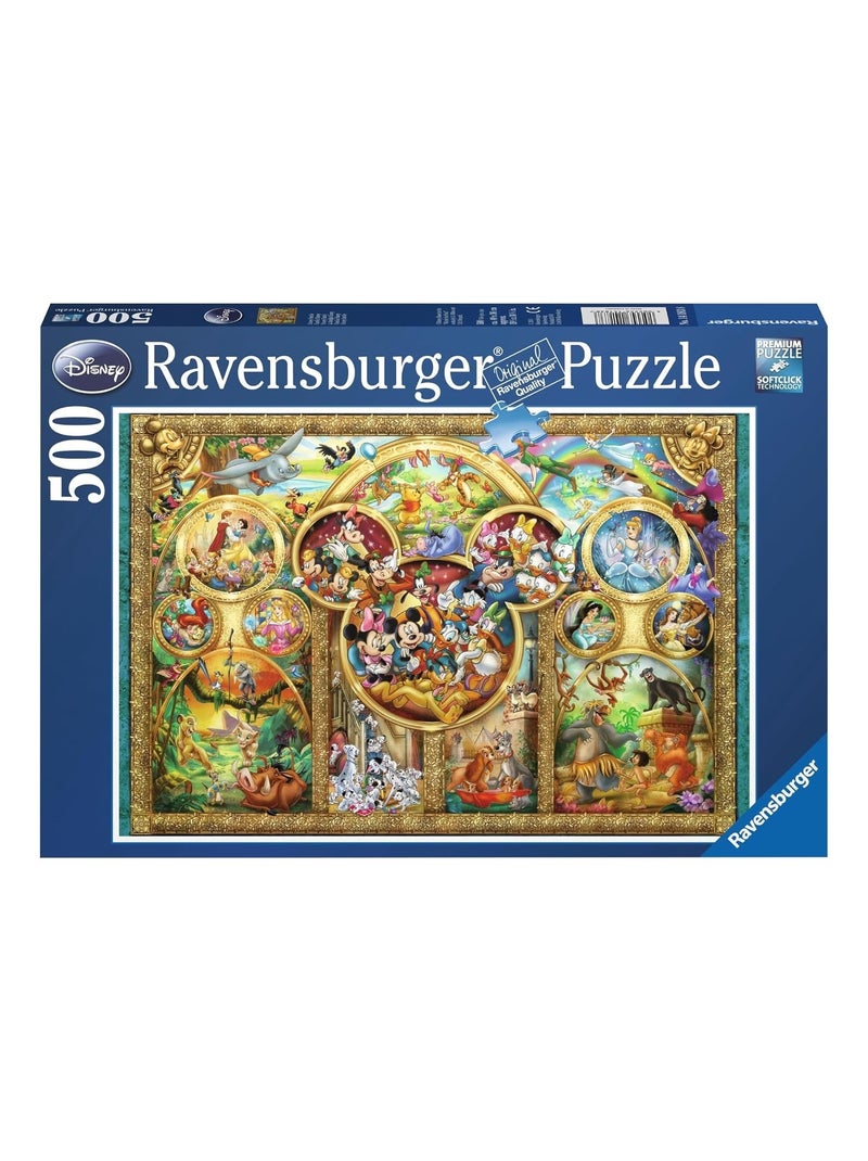 Puzzle Famille Disney 500 Pcs N/A - Kiabi