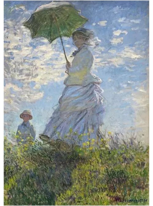 Puzzle femme à l'ombrelle claude monet 1000 pcs - Kiabi