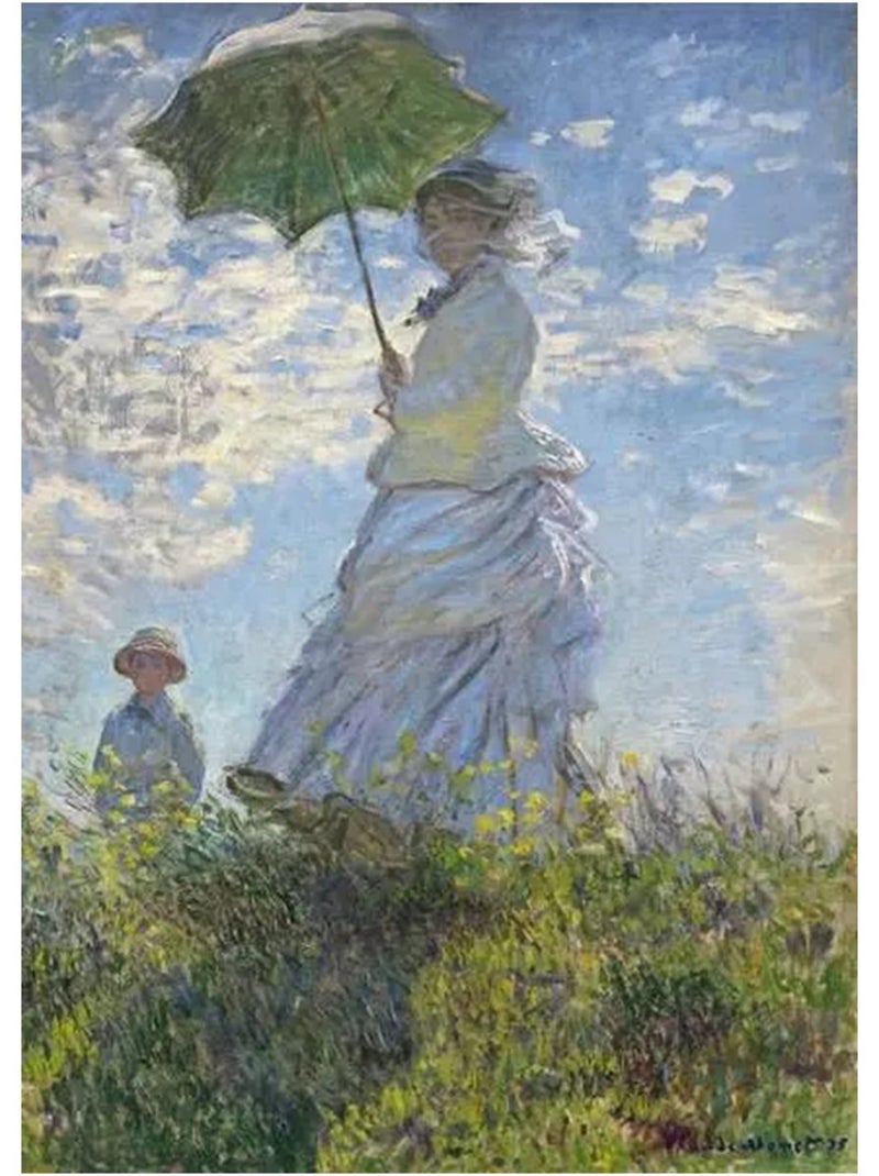 Puzzle femme à l'ombrelle claude monet 1000 pcs N/A - Kiabi