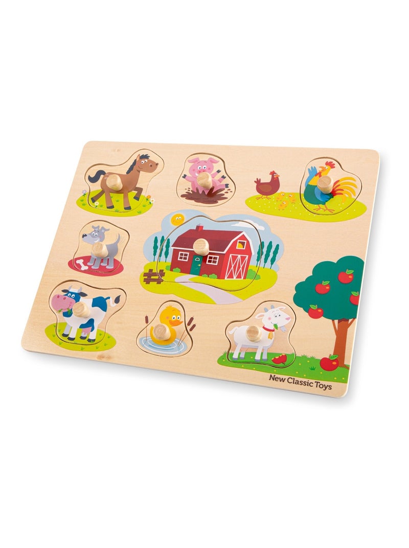 Puzzle Ferme 8 pcs Beige - Kiabi