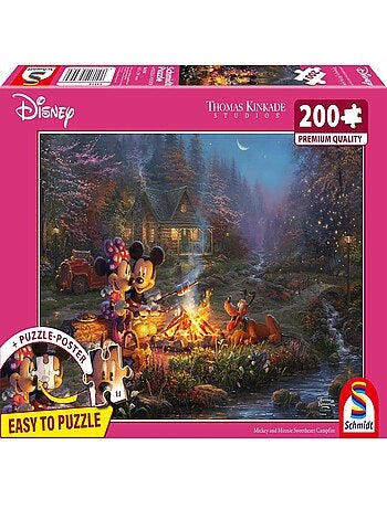 Puzzle Feu de camp Mickey et Minnie 200 pcs