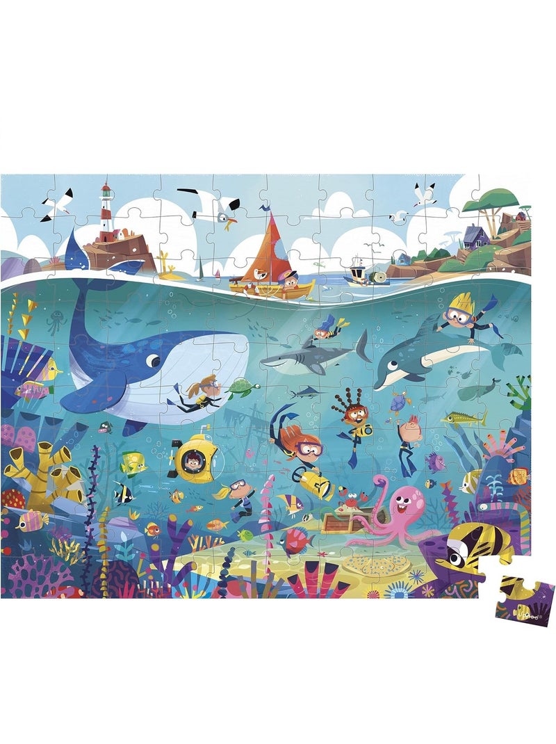 Puzzle fonds marins 100 pcs N/A - Kiabi