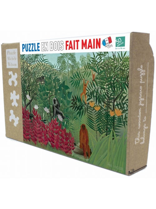 Puzzle Forêt tropicale avec singes de Rousseau 50 pcs - Kiabi