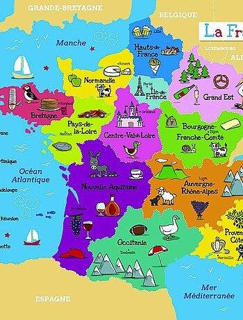 Puzzle France Et Région En Bois - Wdk Partner