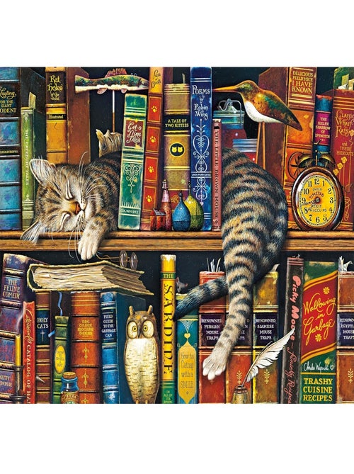 Puzzle Frédéric le chat lettré 1000 pcs - Kiabi