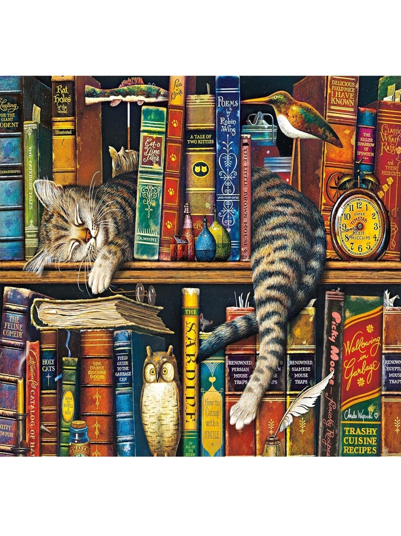 Puzzle Frédéric le chat lettré 1000 pcs N/A - Kiabi