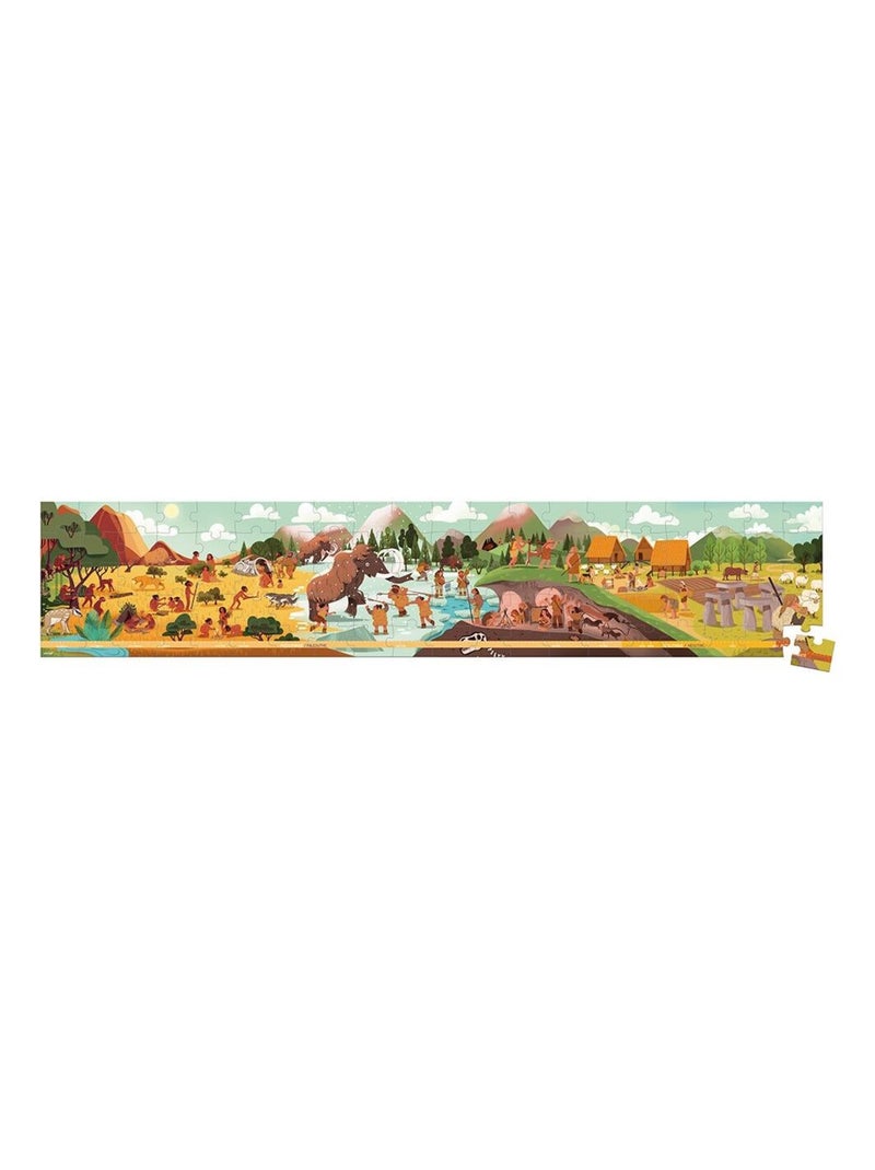 Puzzle Frise Préhistoire 100 pcs N/A - Kiabi